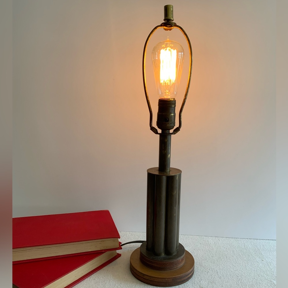 Metal&Wood Column Lamp